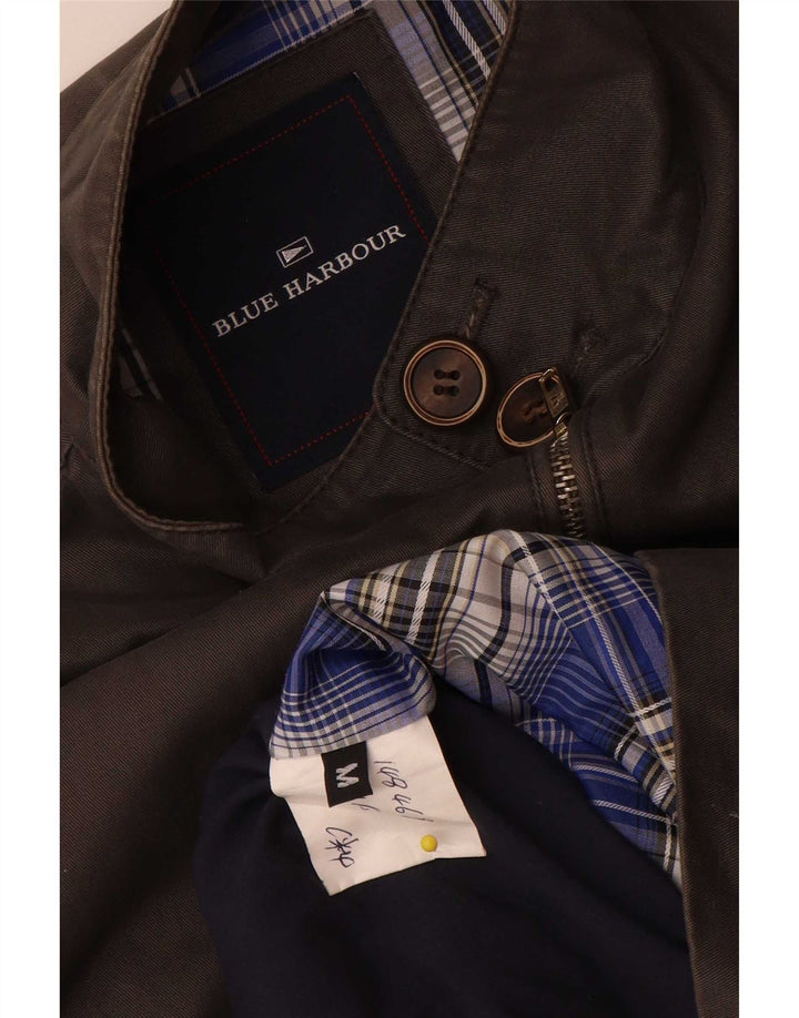 Marks & Spencer Herre Blue Harbor Bomber Jacket UK 38 Medium Grey