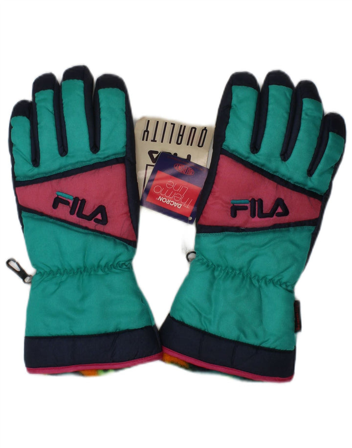 Fila Herre Ski Handsker Lille Grøn Colourblock Polyester Vinter
