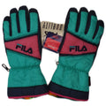 Fila Herre Ski Handsker Lille Grøn Colourblock Polyester Vinter