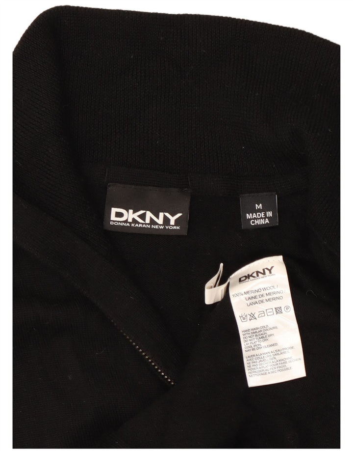 Dkny Herre Cardigan Sweater Medium Sort Uld