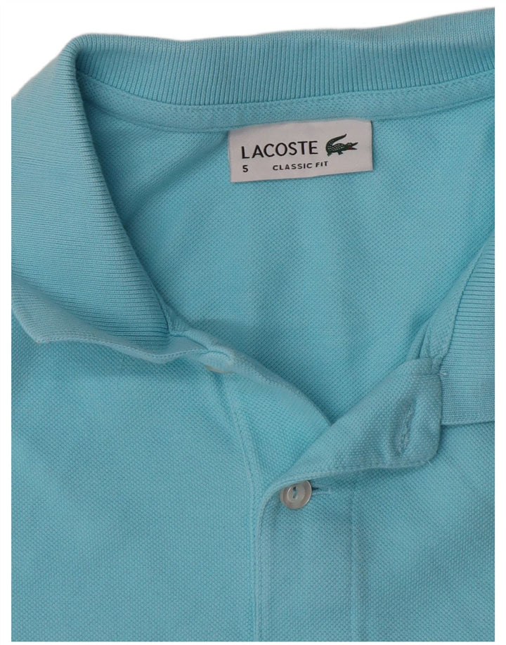 Lacoste Herre Classic Fit Polo Shirt Størrelse 5 Large Blå