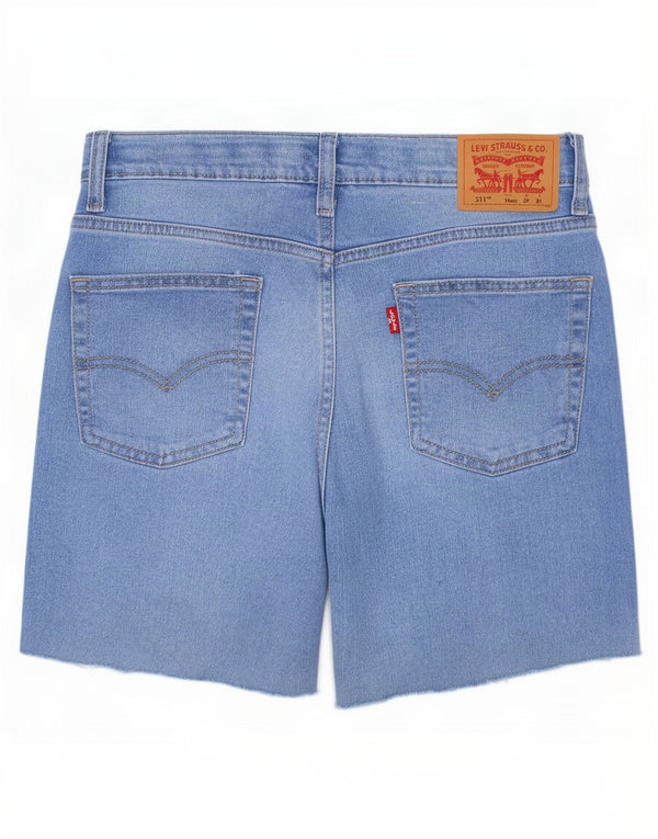 Levi's Boys 511 Slim Fit denimshorts 15-16 år W29 Blue Cotton