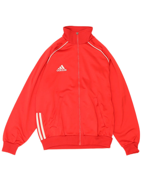 Adidas Drenge Træningsdragt Topjakke 13-14 År Rød Polyester