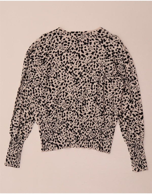 Marks & Spencer Dame Boat Neck Jumper Sweater UK 14 Medium Beige