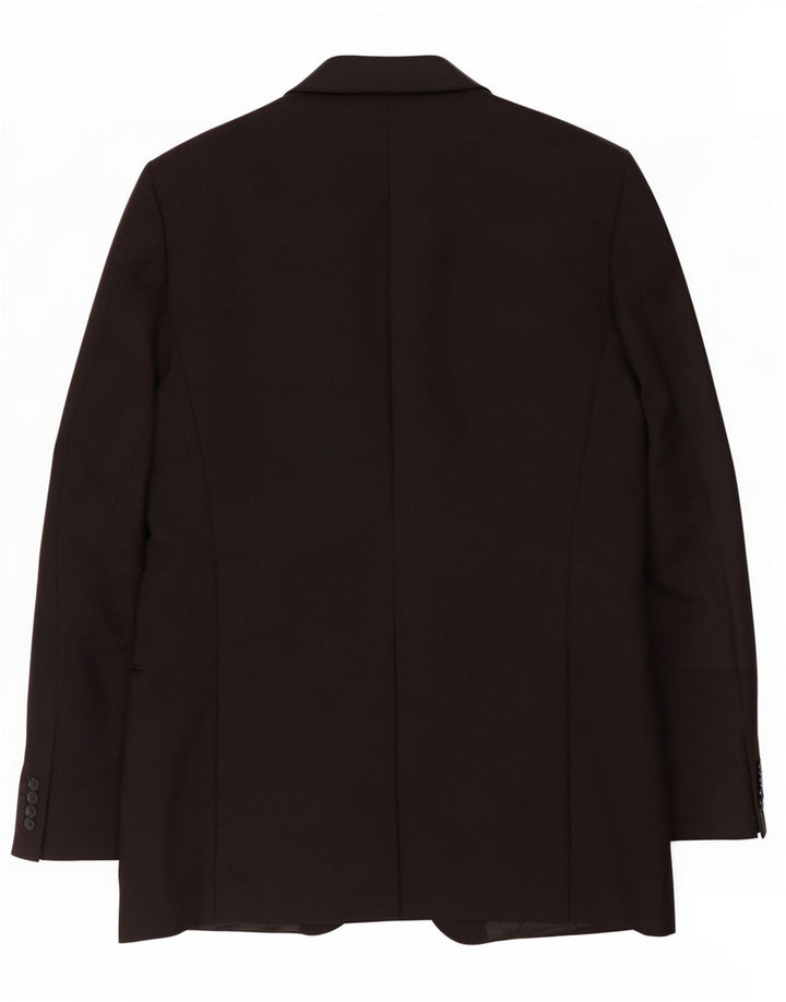 Zignone Herre 1-knap blazerjakke UK 38 Medium Sort Virgin Wool