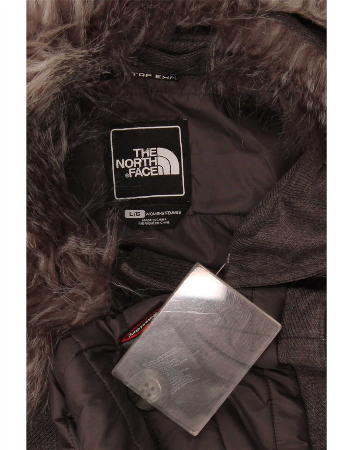 The North Face Dame Parka Jacket UK 16 Large Grå Polyester