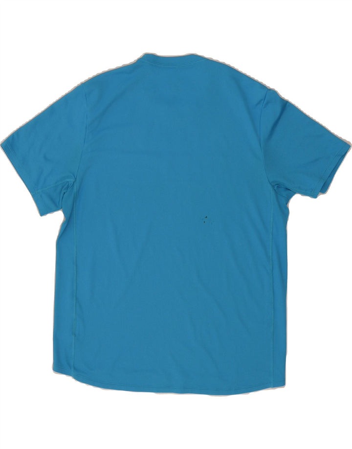 NIKE Mens DeeJay Ten Milano 2016 Graphic T-Shirt Top Medium Blue Polyester Vintage Nike and Second-Hand Nike from Messina Hembry 