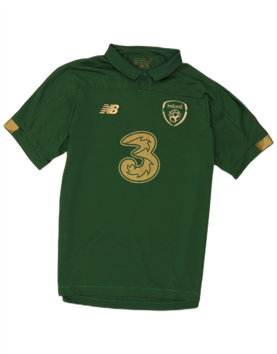 New Balance Herre grafisk poloshirt Stor grøn polyester