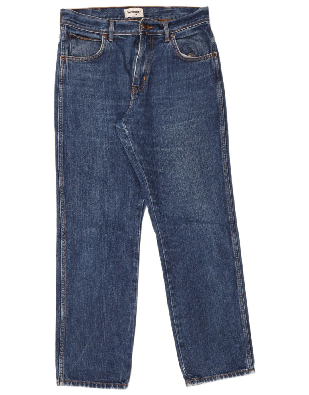 Wrangler Straight Jeans til mænd W32 L30 blå bomuld