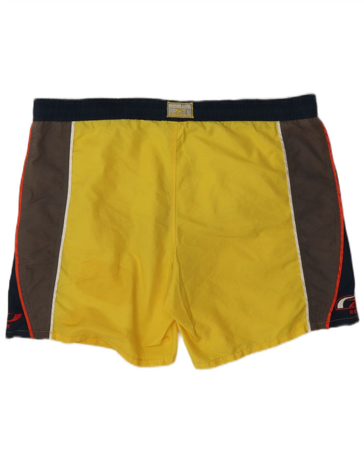 Reebok Herre Sportshorts Stor Gul Colourblock