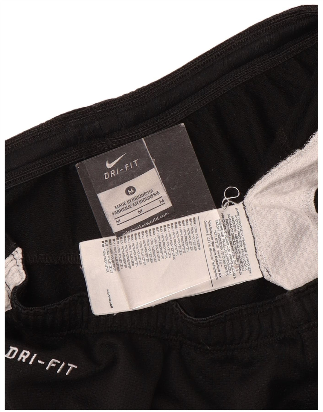 Nike Herre Dri Fit Sportshorts Medium Sort Colourblock Polyester