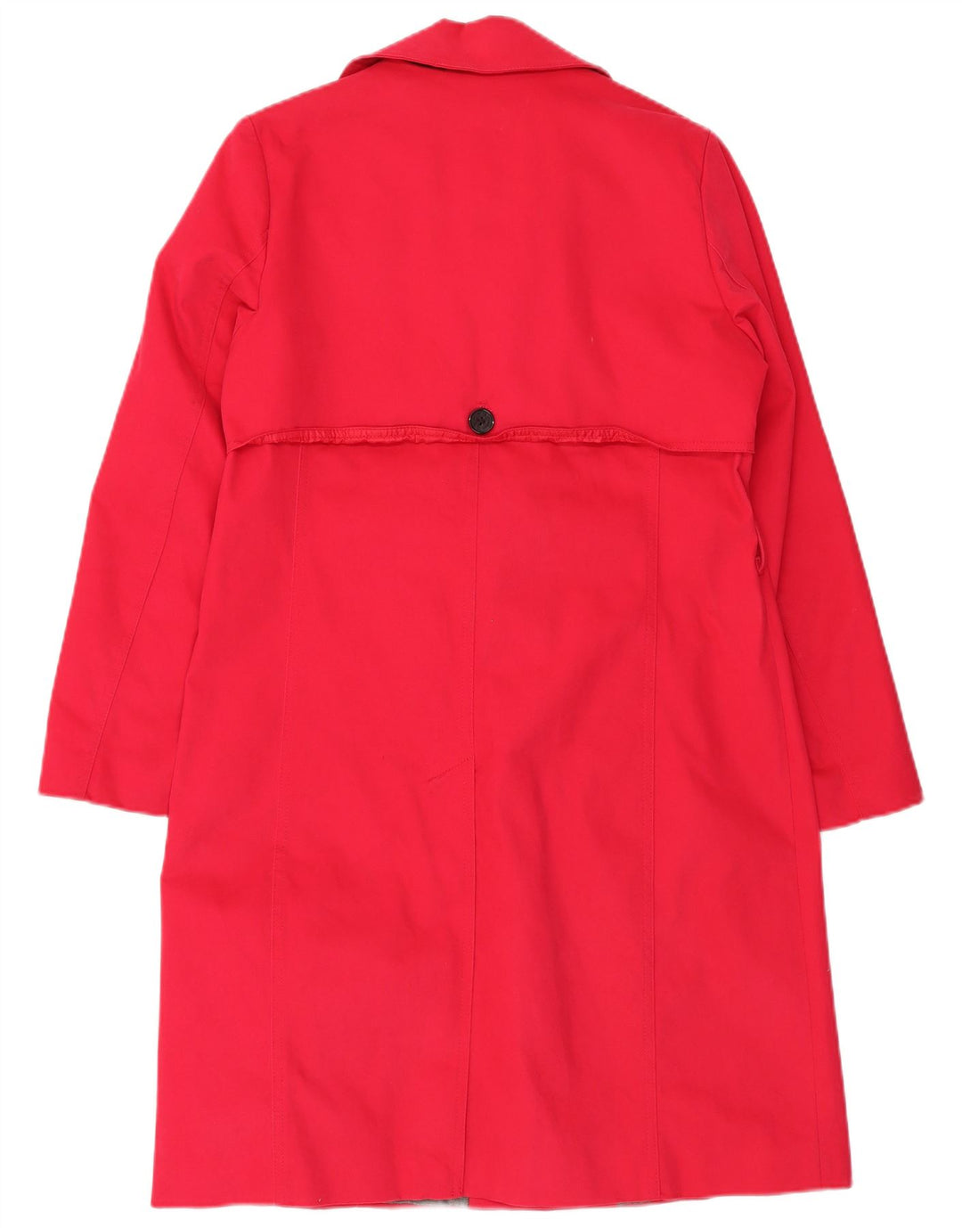 SUPERDRY Womens Trench Coat UK 14 Large Red Cotton