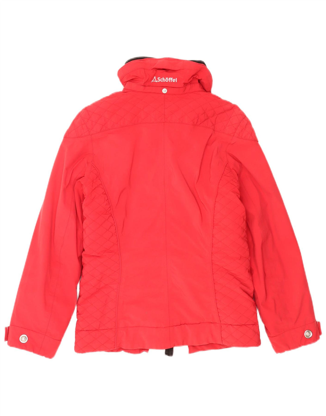 Schoffel Dame Skijakke UK 10 Lille Rød Colourblock Polyamid
