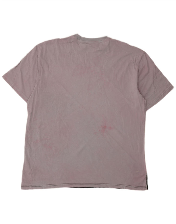 PUMA Herre T-Shirt Top Stor flerfarvet Colourblock Bomuld