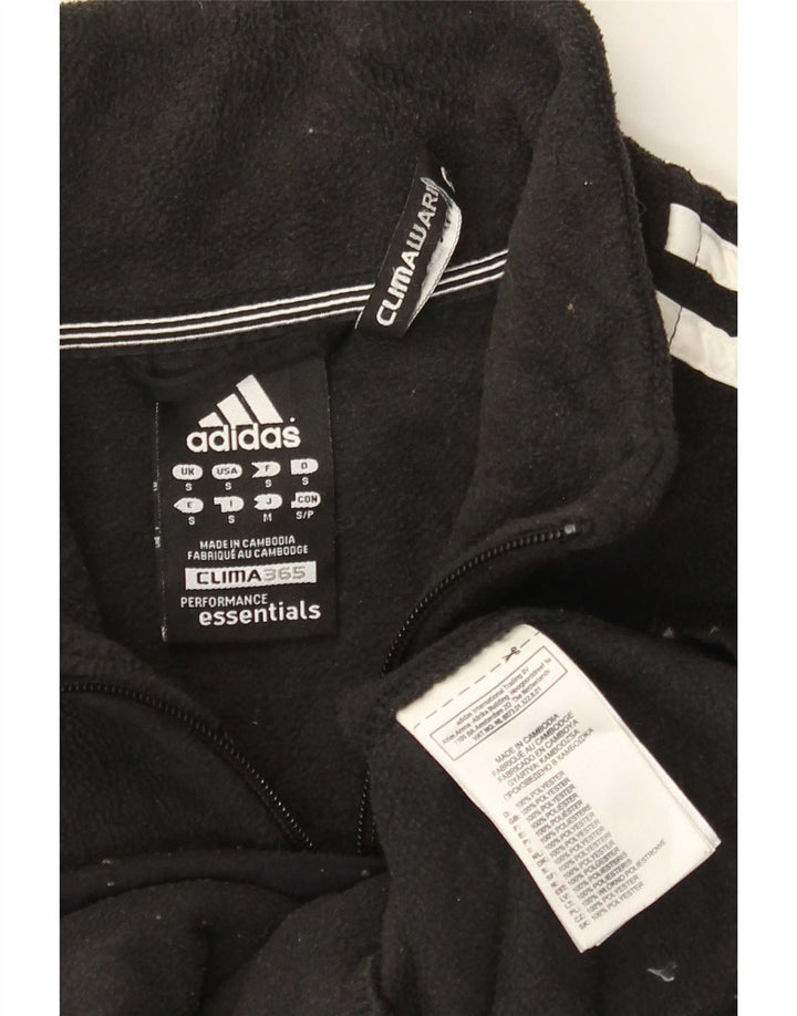 Adidas Fleecejakke til mænd UK 36 Lille sort polyester