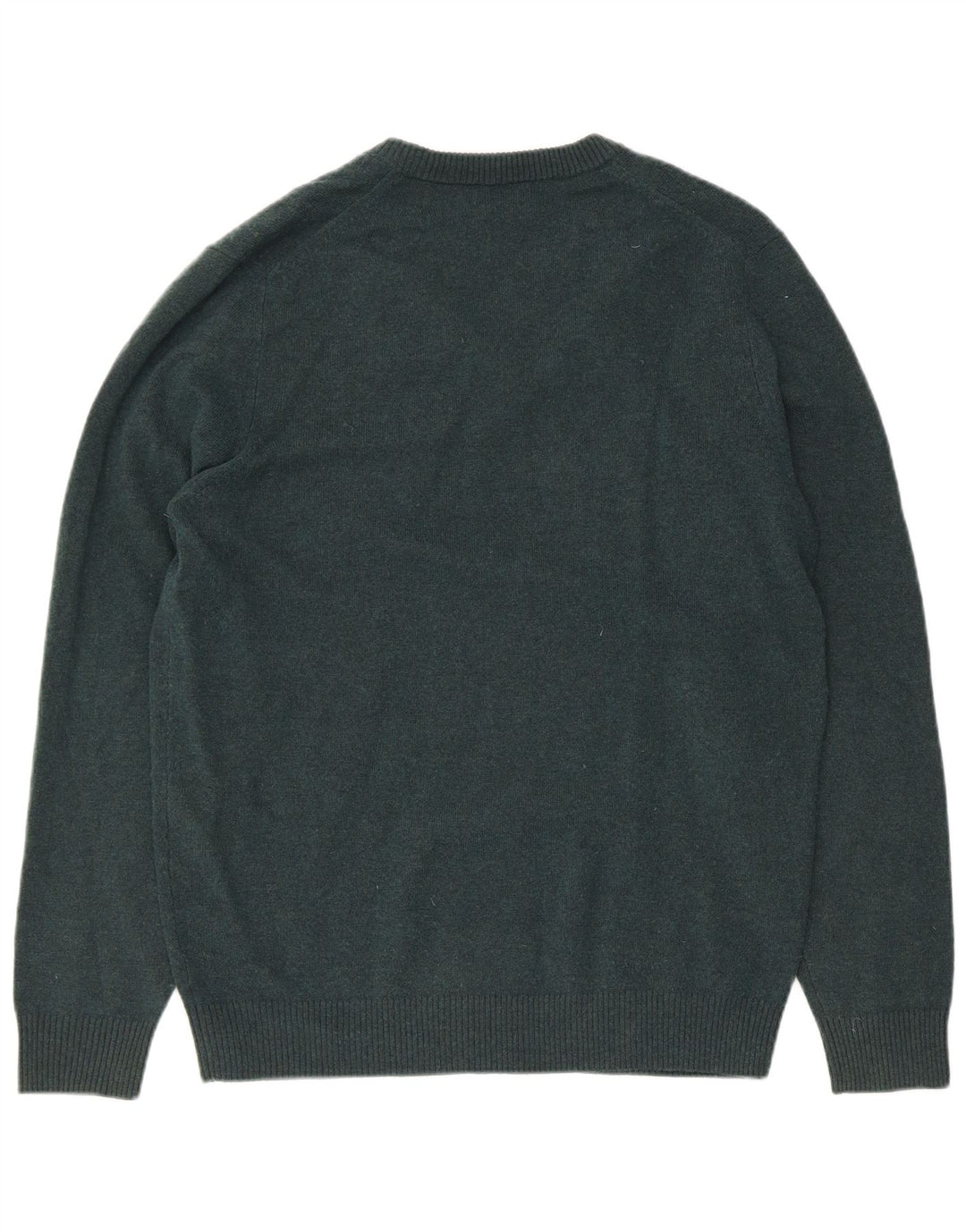Massimo Dutti Herre V-hals sweater Stor grøn uld