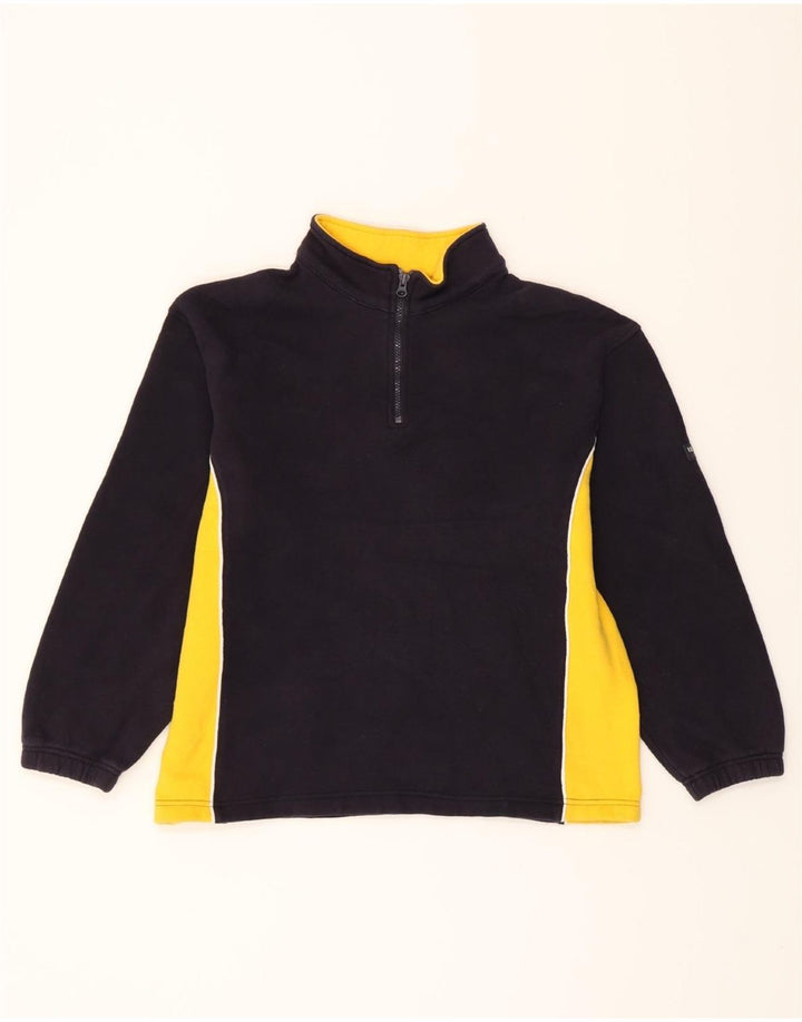 IZOD Boys Sweatshirt Jumper 14-15 Years Large Navy Blue Colourblock Vintage Izod and Second-Hand Izod from Messina Hembry 