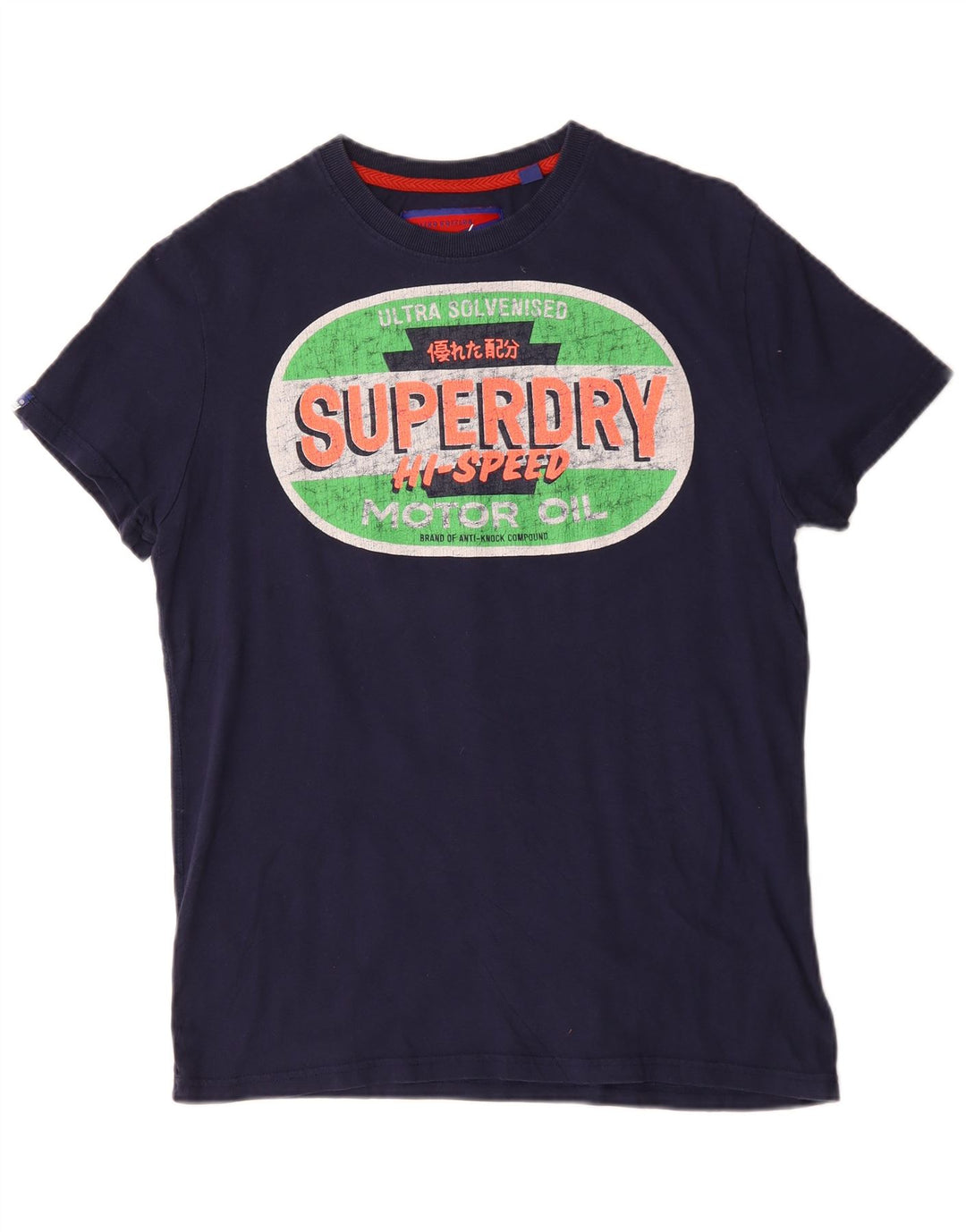 Superdry Grafisk T-shirt top til mænd Stor marineblå bomuld