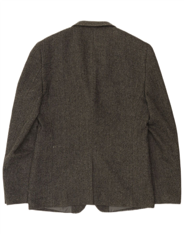 Superdry Herre 2-knaps blazerjakke UK 38 Medium Grey Herringbone
