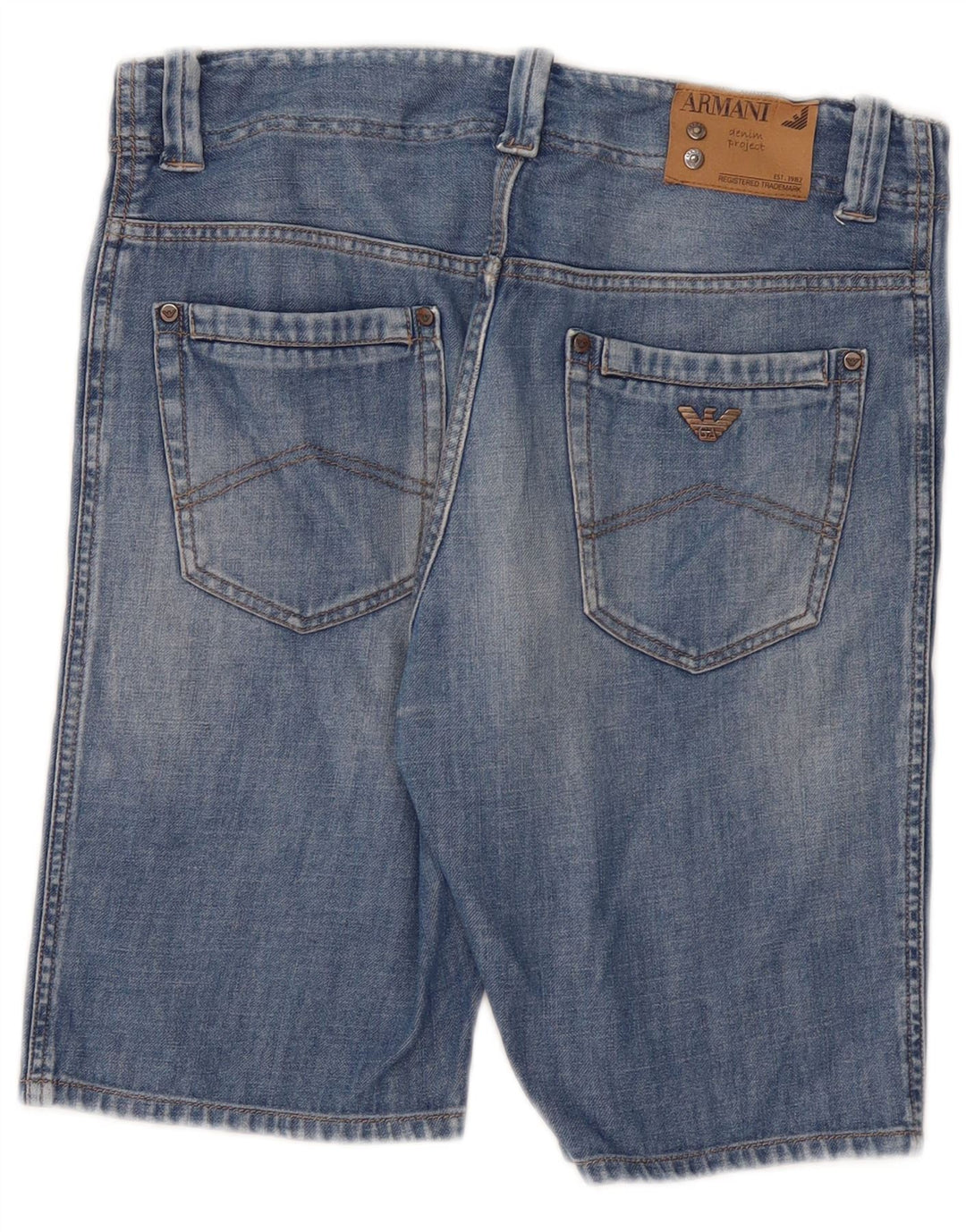 Armani Junior Drenge Denim Shorts 14-15 år W32 Blå Bomuld