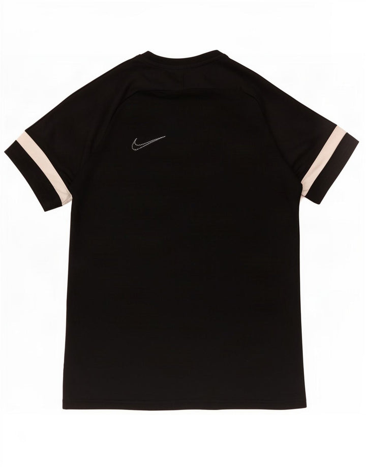 Nike Herre Dri Fit T-shirt Top Medium Sort Colourblock Polyester