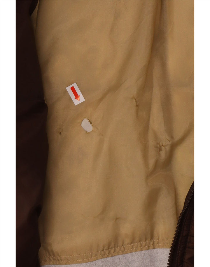 ESPRIT polstret jakke til kvinder UK 16 Stor brun nylon