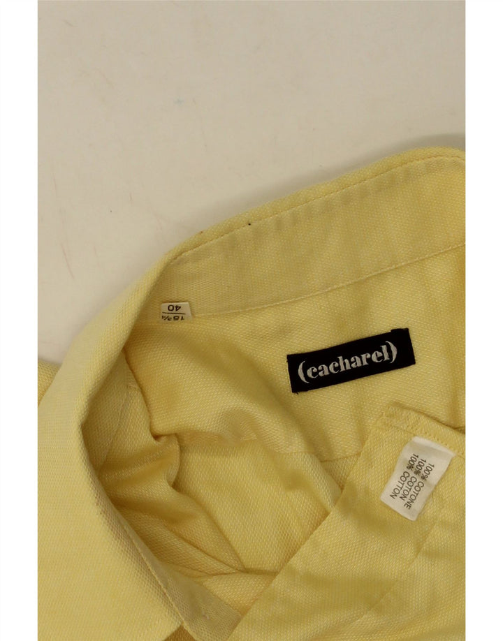 CACHAREL Herreskjorte str. 40 15 3/4 Medium Gul Bomuld