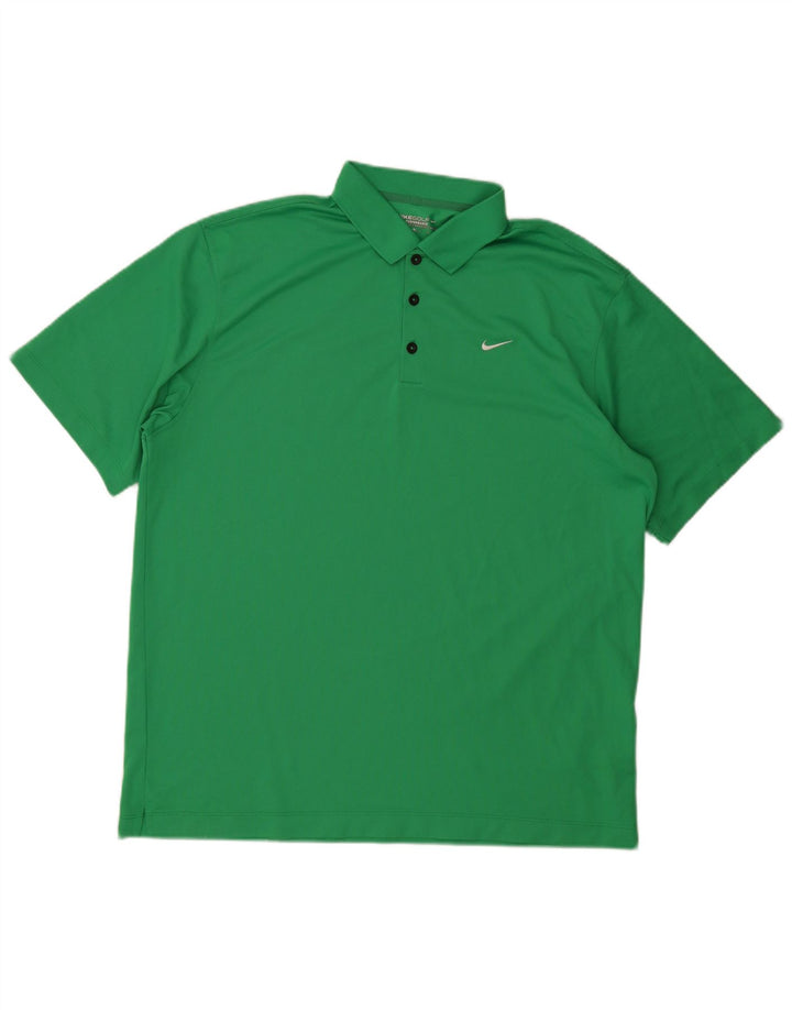 NIKE Dri Fit poloshirt til mænd XL Grøn polyester