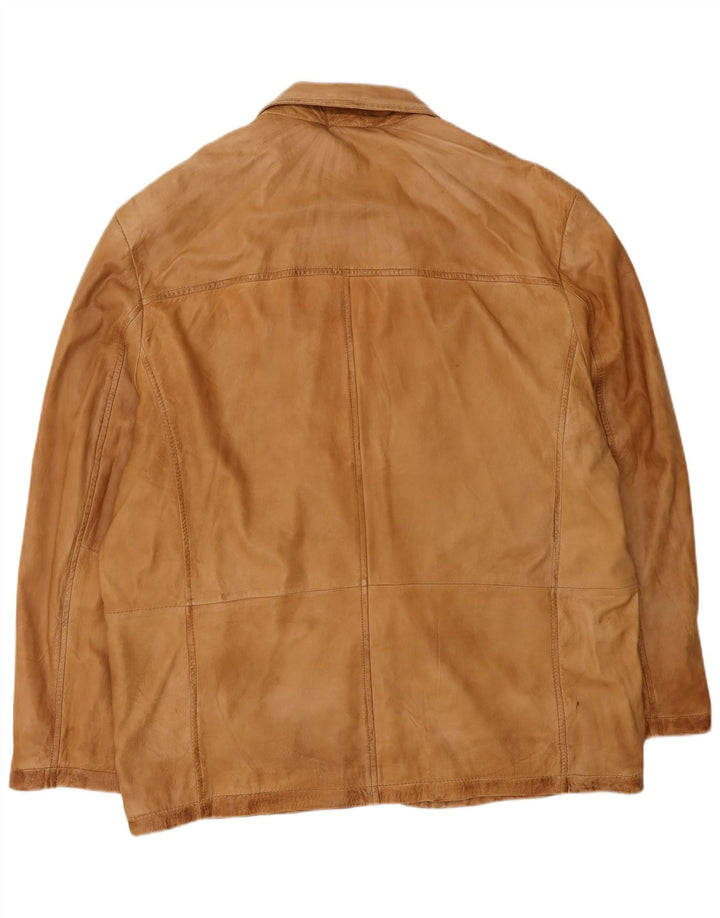 A.W.DUNMORE Herre Læderjakke IT 58 4XL Brunt Læder