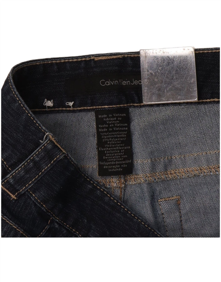 Calvin Klein Dame Flared Jeans US 6 Medium W30 L32 Marineblå Bomuld