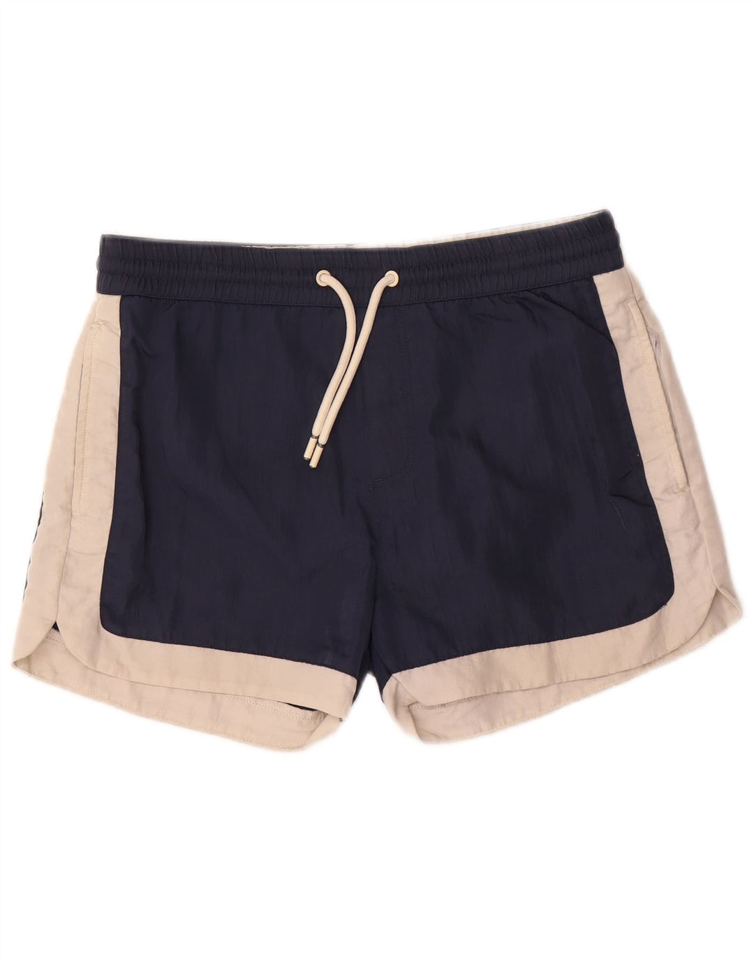 Reiss Badeshorts til mænd Small Navy Blue Colourblock Polyester