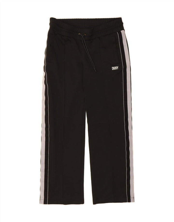 DKNY Womens Tracksuit Trousers UK 10 Small  Black Colourblock Polyester Vintage Dkny and Second-Hand Dkny from Messina Hembry 