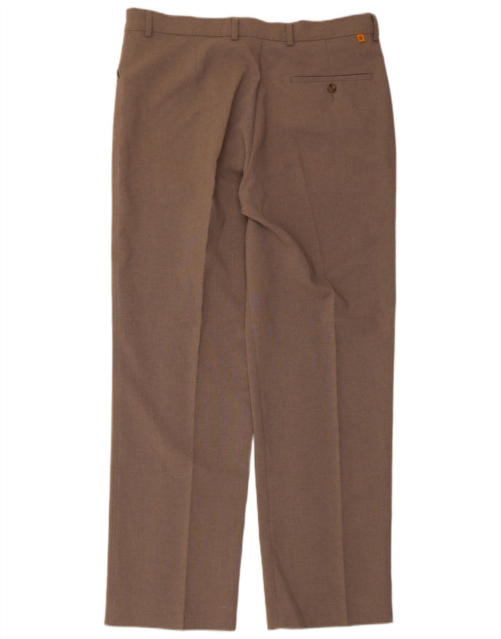FARAH Straight Casual Bukser til mænd W36 L31 Brun Polyester