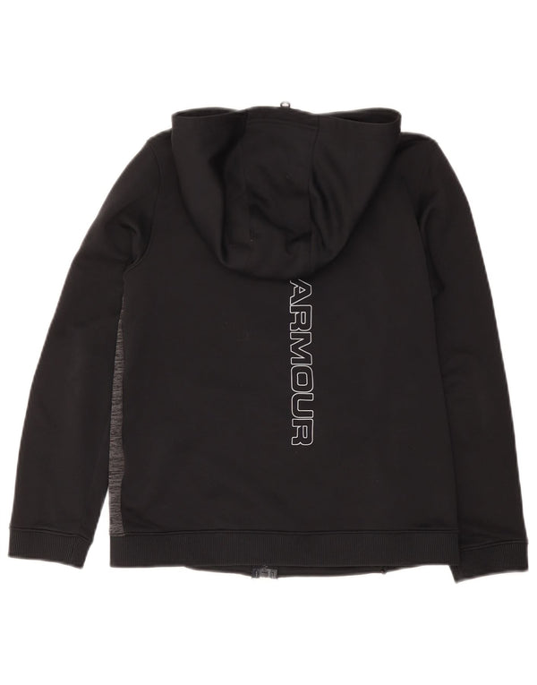 Under Armour Boys Grafisk hættetrøje med lynlås 11-12 år Large Sort