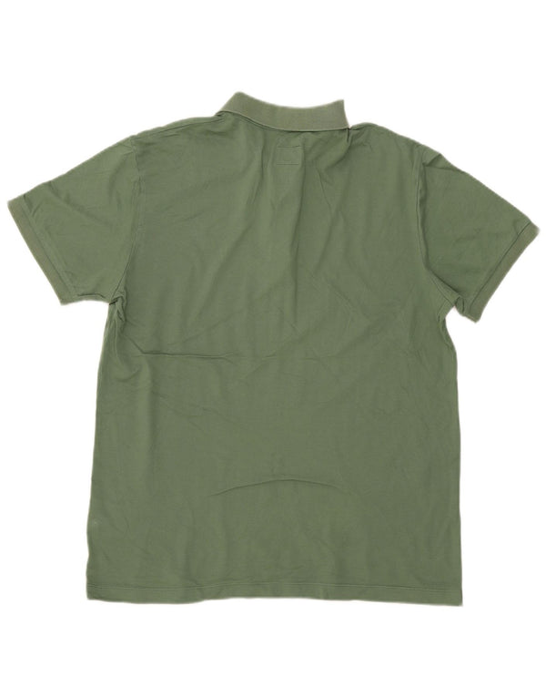 Henry Cottons Herre Slim Fit Polo Shirt XL Grøn Bomuld