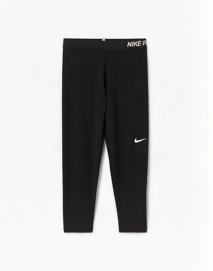 Nike Dame Dri Fit Grafiske Leggings UK 12 Medium Sort Polyester