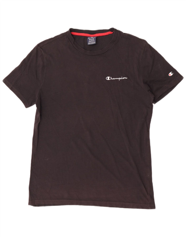 Champion Herre Grafisk T-Shirt Top Medium Sort