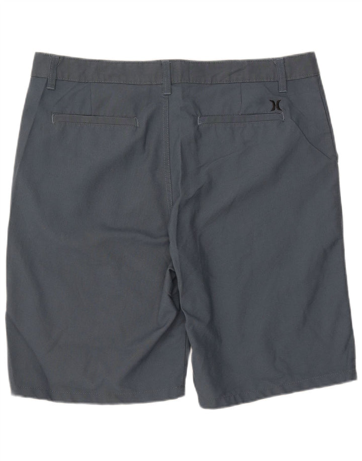 HURLEY Chino Shorts til mænd W36 Large Blue Rayon