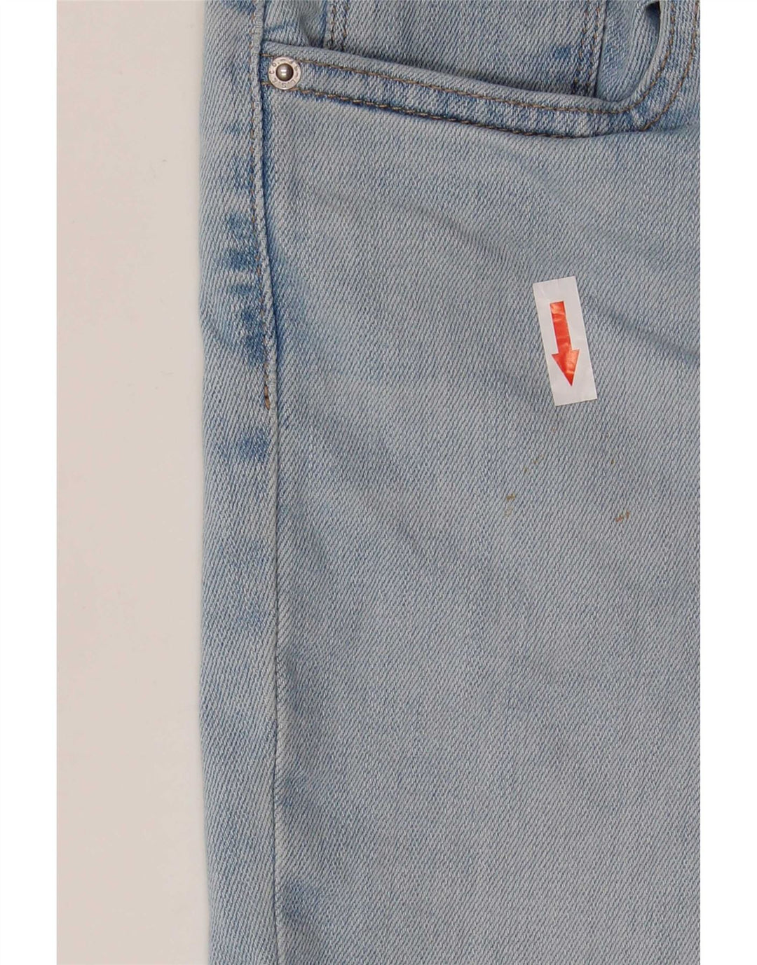 Levi's Dame 724 højtaljede denimshorts W26 Små blå bomuld