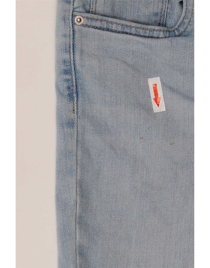 Levi's Dame 724 højtaljede denimshorts W26 Små blå bomuld