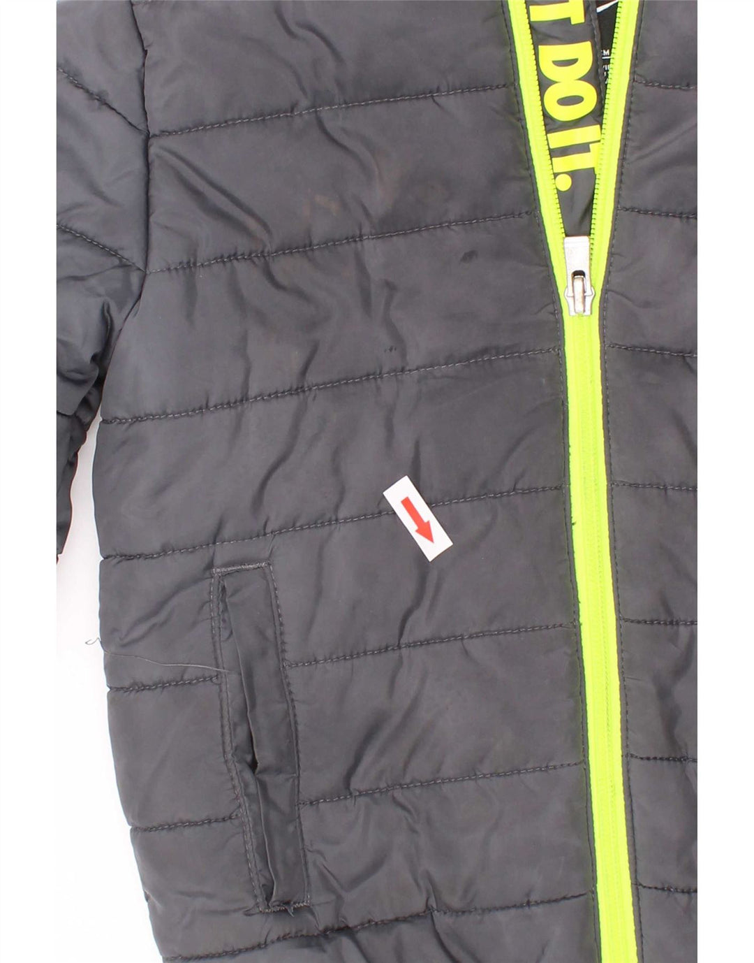 Nike drenge hættepolstret jakke 3-4 år grå polyester