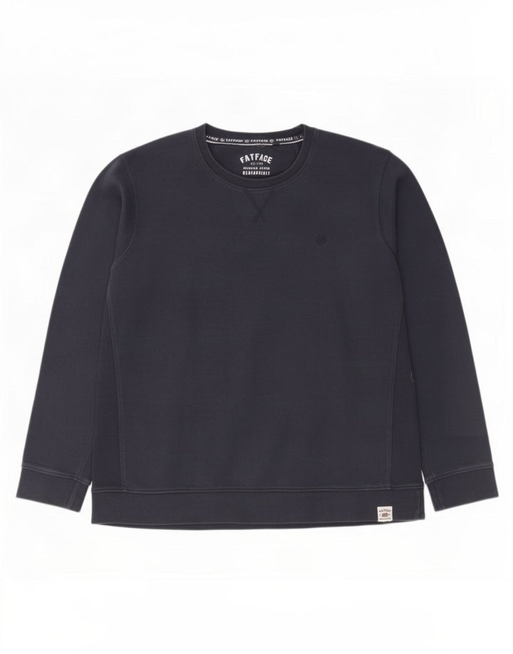 Fat Face Herre Sweatshirt Jumper XL Marineblå Bomuld