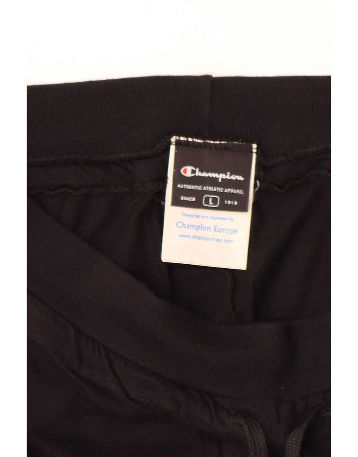 Champion Womens Sports Shorts UK 16 Large Black Polyester