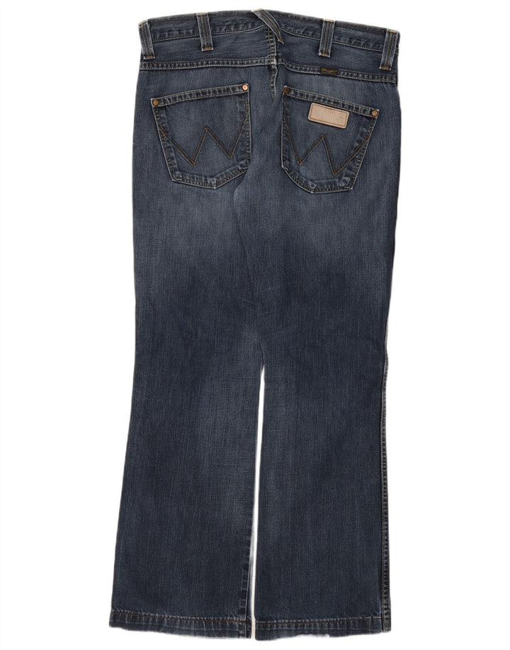 Wrangler Herre Dayton Bootcut Jeans W34 L32 Blå Bomuld