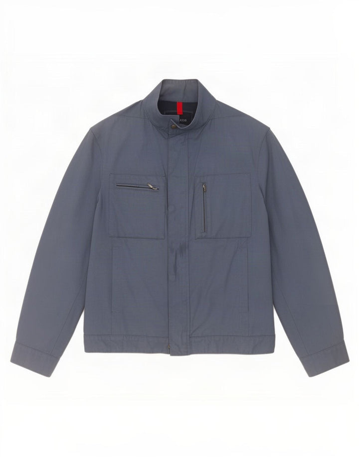 Trussardi Herre Utility Jacket IT 48 Mellem marineblå polyamid