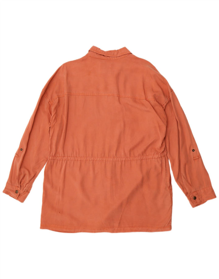 Fat Face Dame Oversized Utility Jacket UK 16 Large Red Lyocell