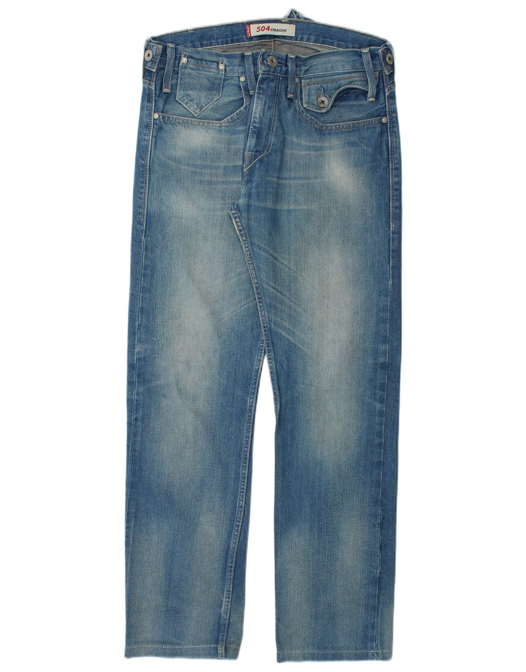 LEVI'S Dame 504 Bootcut Jeans W32 L32 Blå