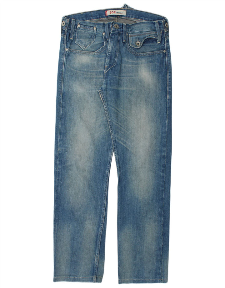 LEVI'S Dame 504 Bootcut Jeans W32 L32 Blå