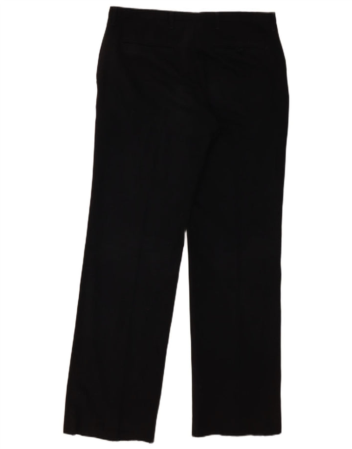 Zara Herre Lige Chinobukser EU 42 Large W32 L32 Sort Polyester