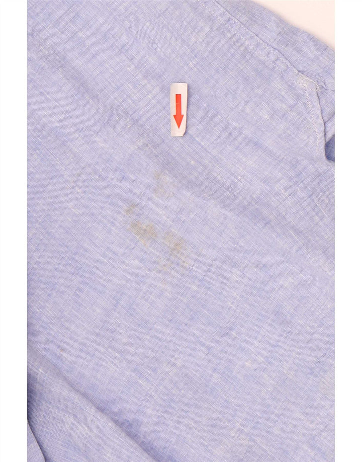 Reiss Dameskjorte UK 14 Large Blue Linen